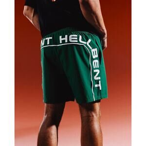 Hellbent Records Athletic Shorts in Green Green Hellbent Recs Streetwear